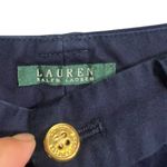 Lauren Ralph Lauren Navy Shorts Women Size 6 Cuffed Gold Buttons Sailor Nautical Blue Photo 1
