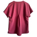 Mandala Women Scrub Top XL Rose Medical Uniform Nurse Workwear Dental Casual Purple Photo 2