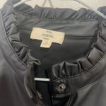 Black faux leather mini dress medium Photo 2