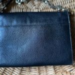 Tory Burch  Black Leather Crossbody Bag with Silver Hardware Photo 5