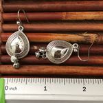Chico's Chico’s Teardrop Dangle Silver Tone Earrings Photo 3
