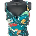 Vince Camuto Vince‎ Camuto One Piece Swimsuit Womens Size 6 Teal Multi Floral NWT Photo 2