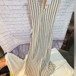 H&M  black and white striped textured wrap dress knee-length size small NWT Photo 10