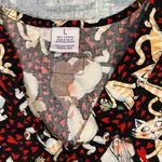 S.C.R.U.B.S. Dog Cat Heart Love Scrub Top Large Photo 3