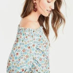 J.Crew  Liberty Fabric Edenham Floral Off The Shoulder Blouse Size 8 Photo 0