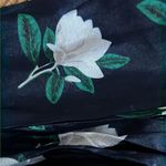 Draper James Two Strap Straw Purse with Removable Silky Navy Floral Tie Photo 12