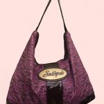RARE Y2K Southpole AOP Monogram Large Hobo Shoulder Hand Bag Purse Bratz Faux Leather Vintage HTF #Gothic #Grunge #Mcbling #Bimbo #Acubi Purple Photo 2