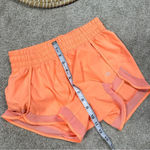 Athleta  Mesh Racer Run Mid Rise 4” Shorts Pull On Running in Orange Size XXS Photo 13