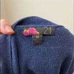 Forever 21 Navy Blue Button Up Cardigan Vest Photo 2