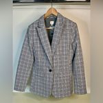 A New Day NWOT- Plaid Long Sleeve Blazer -  - Gray -size 12 Photo 2