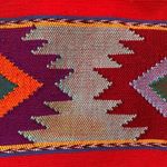 Vintage Orvis Vest Red Multicolored Southwest Woven Geometric Aztec Waistcoat Red Size M Photo 9