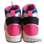 Nike AIR HUARACHE RUN MID Top White Black Pink Women's Sz 9 Photo 1
