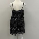 Southern Fried Chicks  Black Sequin & Fringe Mini Dress - Size 2X Photo 2