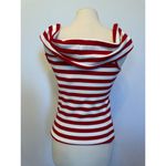 Banana Republic  Americana Striped Scoop Neck Top Size Medium NWT Photo 4