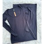 SKIMS Soft Lounge Long Sleeve Dress Onyx Size XL Photo 2