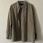 M.E. Sport Collection Brown Plaid Long Sleeve Shirt Size L Photo 5