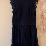 Altar'd State Alter’d State Navy Blue Lace Dress Photo 0