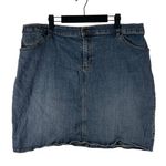 Venezia Vintage Knee Length Denim Jean Skirt Size 20 Blue Photo 0