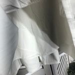 Princess Polly Tennis Mini Skirt Flouncy Hemline Back Zip Cotton White Women’s 6 Photo 7