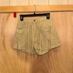 Beige Fringed Women's Shorts Tan Photo 1