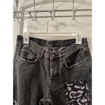 All Saints Boys Fit Women's Leopard Patch Jeans Size 27 Straight Fit Photo 1