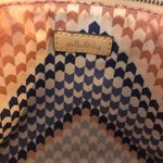 Stella & Dot  Cream and Tan Chevron Crossbody Bag Purse Photo 7