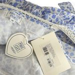 PINK CITY PRINTS Emilee Top, Cornflower Dahlia, Medium Blue Photo 10