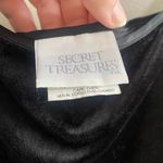secret treasures Black Velvet Feel Slip Dress Size 2X Photo 2