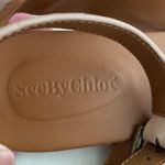 See By Chloe See by Chloé Scallop Leather Rhinestone Sandal Beige EU 38.5 US 8.5 Photo 9