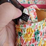 Code x Mode  Large Floral Mutlicolor smocked Midi Dress Photo 5