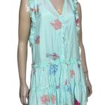 Pranella Women’s Size M Aqua Blue Coral Fish Ginger Baia Print Mini Dress Size M Photo 0