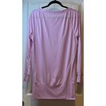 Nike  Dri-FIT Pink Long Sleeve Raglan Pullover Sweatshirt Workout Womens Medium # Photo 2