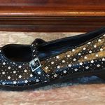 Very Volatile Black White Stars Mary Janes EUC 7.5 Photo 2