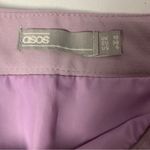 ASOS  Lavender Mini Skirt 6 High Waist A Line Side Zip Soft Pastel Photo 3