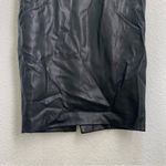 ZARA 2398/233/800 Black Faux Leather MIDI Pencil Skirt Size XS Photo 5