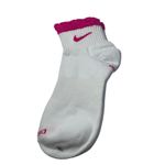 Nike  Dri-FIT Women Ankle Socks 2 Pair Pink White Athletic Comfort Photo 2