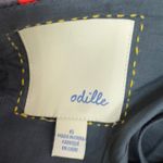 Anthropologie Odille Tank Top Women Size 6 Red Melosa Stripe Peplum Halter Y2K Photo 4