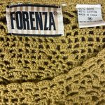 Forenza Vintage whimsical crochet knit green fairy top size M Photo 4