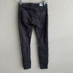 Hudson  Krista Ankle Super Skinny Jean Black Raw He Photo 5