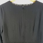 Ann Taylor Black Lace Trim Flare Sleeve Midi Dress Photo 4