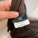 Iz Byer  California Brown Goblincore Y2K Pleated Tiered Skirt Size M Photo 6