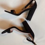 Black High Heel Strappy Ankle Shoes Sz 7 Photo 2