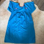 Mexican Colorful Embroidered Blue Dress Size undefined Photo 6