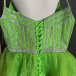 Women’s Green Short Sparkly Homecoming Party Dress Silver Accents Size 22W NEW Photo 3