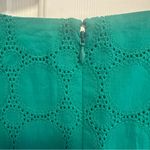 J.Crew  Green V-neck Lace Dress Size 14 Photo 3
