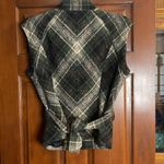 CAbi all ties up Plaid Sleeveless Vest with Belt size XL Photo 6