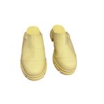 Ganni  City Round-Toe Low-Heel Mules Yellow Photo 4