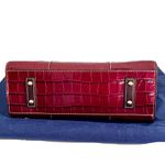 Dooney & Bourke  ‘Charlotte’ Red Croc Embossed Leather Tote Bag in “Bourdeaux” Photo 4