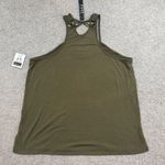 Poof New York Green Cutout Tank Top Photo 4