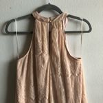 Anthropologie ASTR Dress Blush Pink High Neck Lace Overlay Shift Mini Sz S BNWT  Photo 13